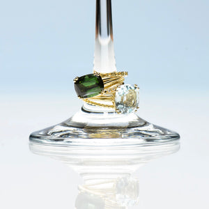 18 ct. gold cocktail rings on tour