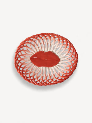 Salvador bread basket red white
