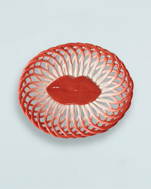 Salvador bread basket red white